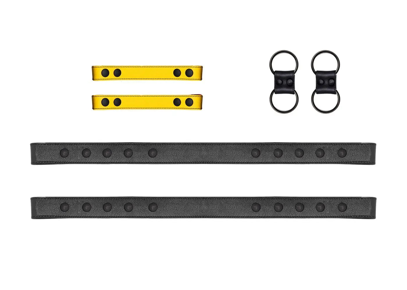 Leather X Harness - Yellow