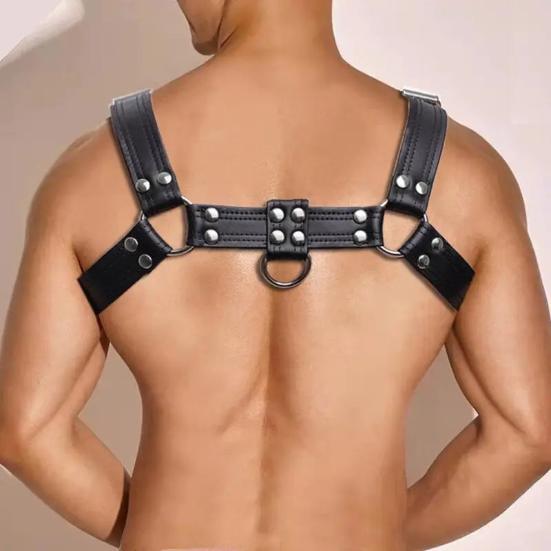 LEATHER HARNESS - BLACK
