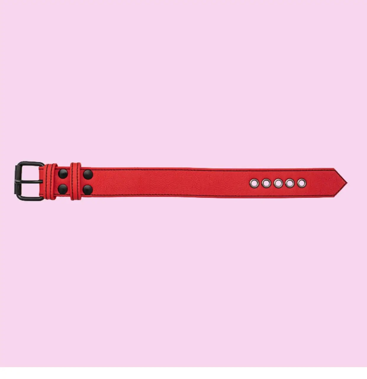 LEATHER ARM BELT - RED